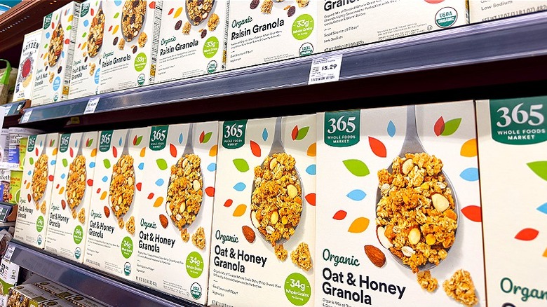 Whole Foods 365 cereal aisle