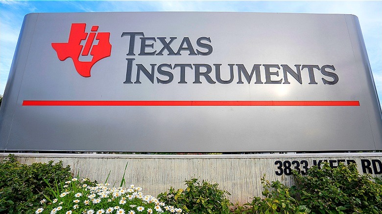 Texas Instruments sign