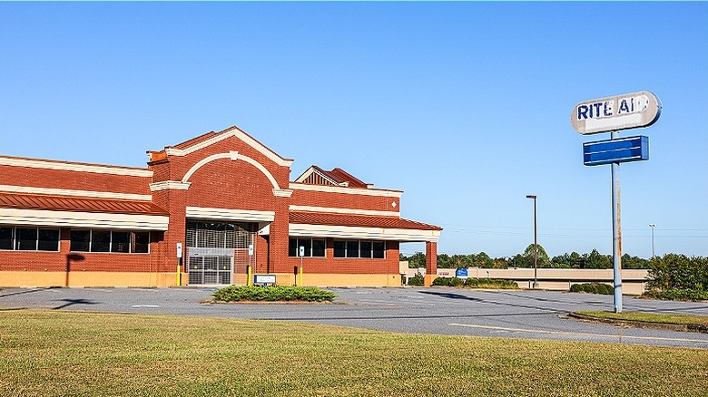 A closed Rite Aid location