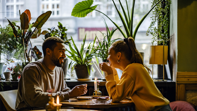 Friends catching up over coffee on the weekend