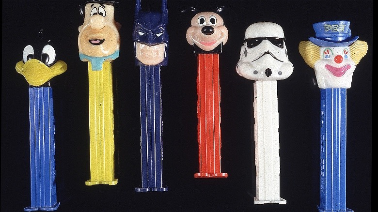 PEZ dispensers featuring famous characters