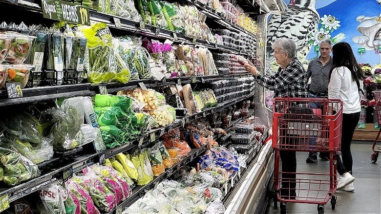 People shopping at Trader Joe's