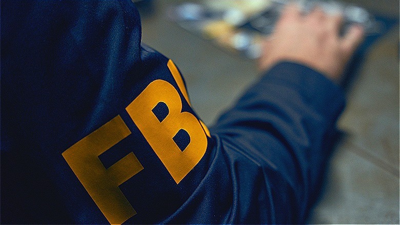 Agent wearing FBI jacket