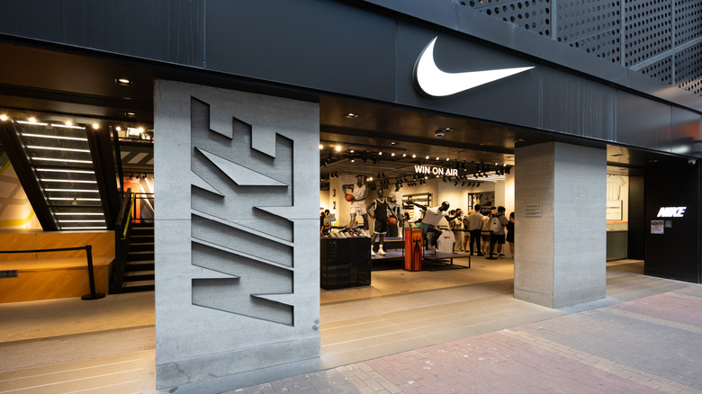 The exterior of a Nike store