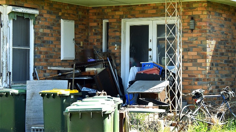 Junk left on front porch