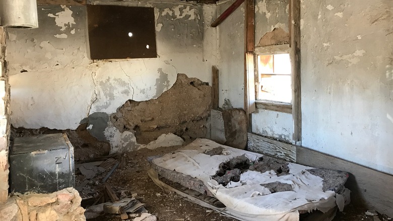 A house interior in disrepair