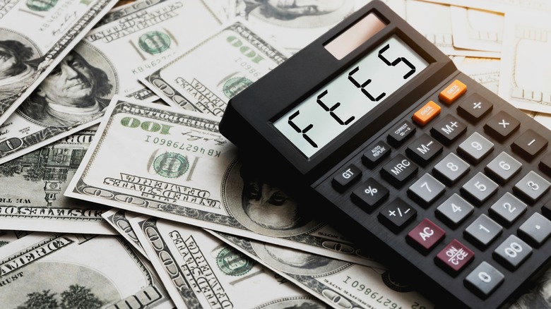 fees on calculator