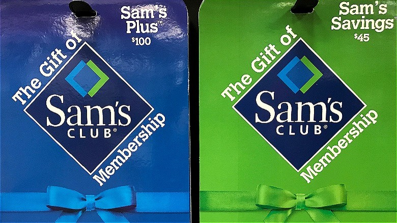 Sam's Plus/Savings membership cards