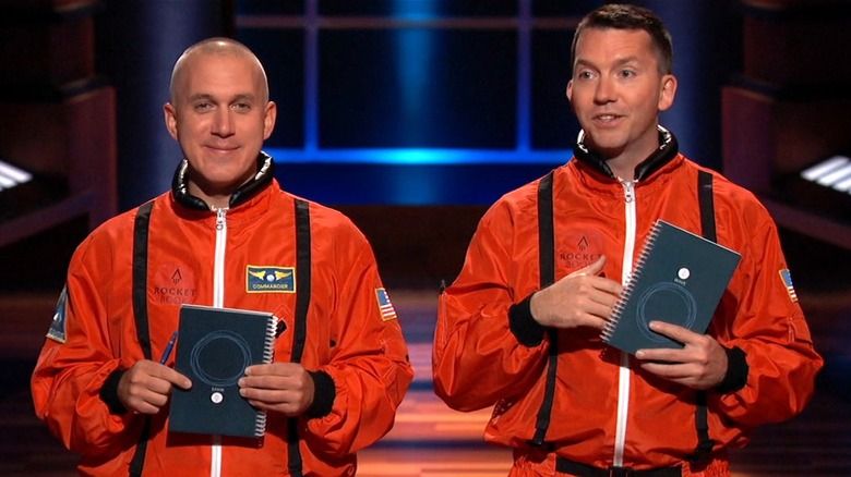 Jake Epstein, Joe Lemay holding Rocketbook