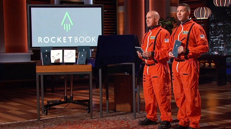 Jake Epstein, Joe Lemay holding Rocketbook