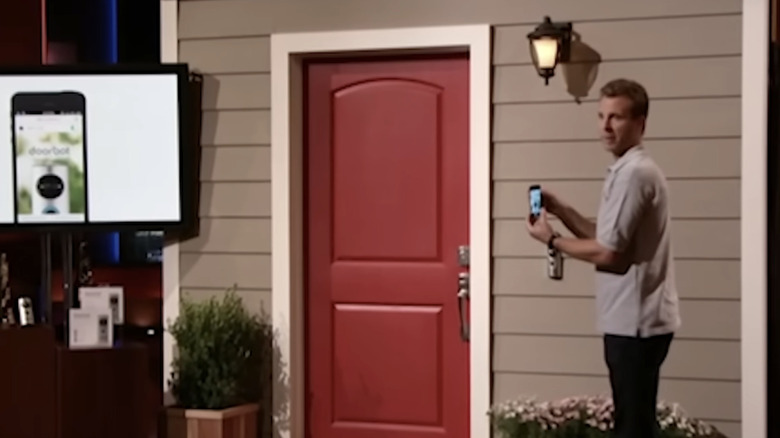 Inventor of DoorBot pitching his product idea