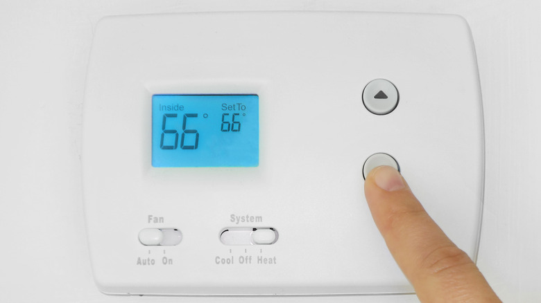 lowering the heater thermostat