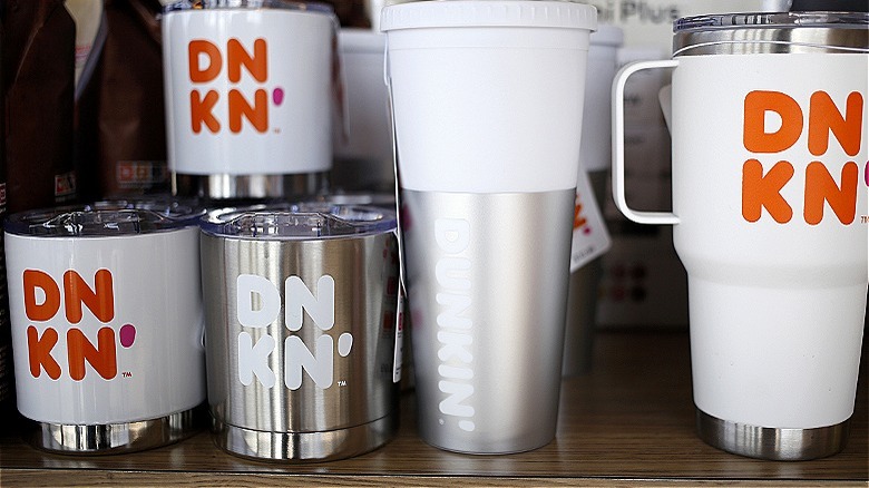 Dunkin' branded merchandise cups