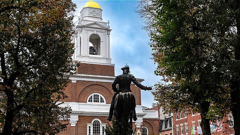 Paul Revere statue in Boston