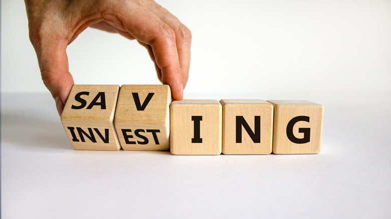 blocks spelling savings and investing
