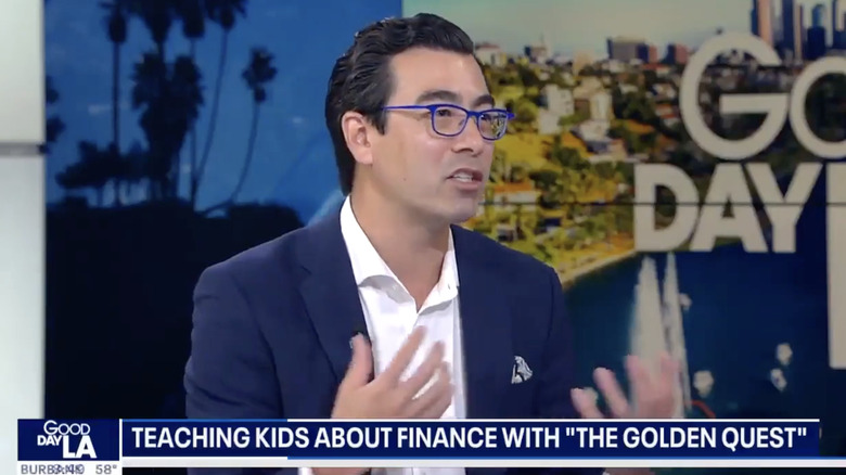 Personal finance expert David Delisle on a television show