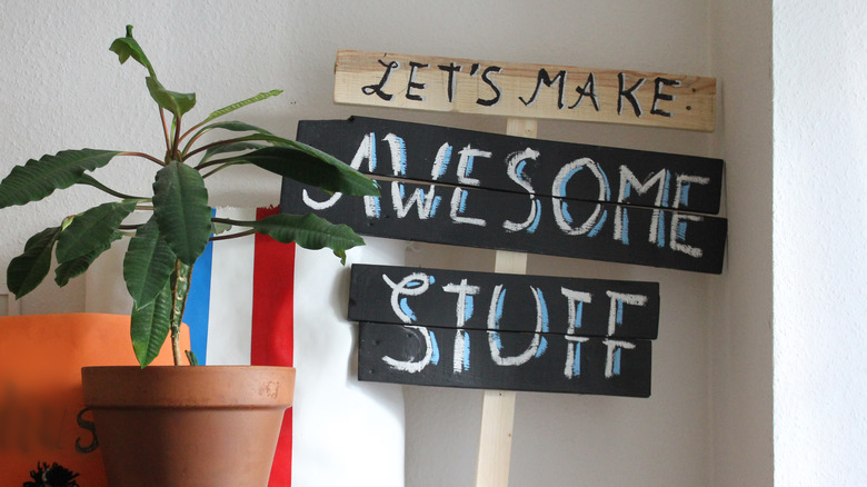 sign for awesome stuff homemade items