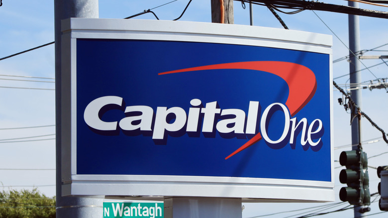 A view of a Capital One Bank in Levittown, New York