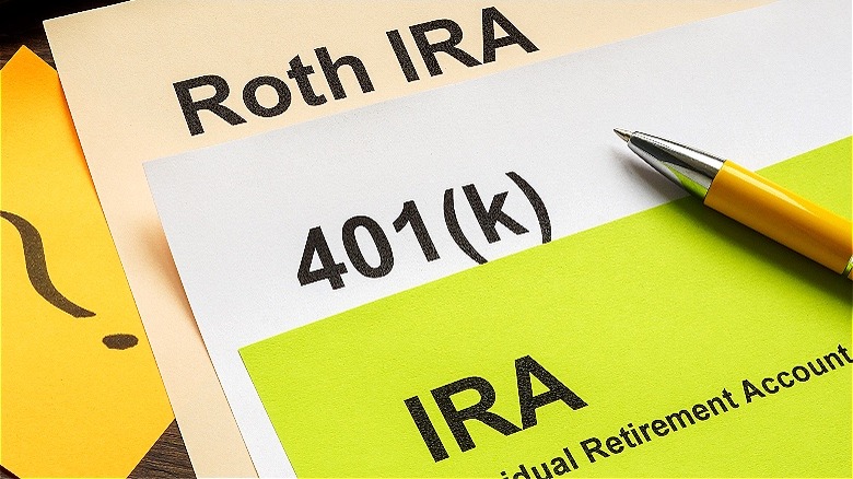 Names of different retirement accounts