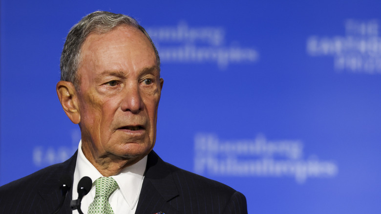 Michael Bloomberg speaking at event