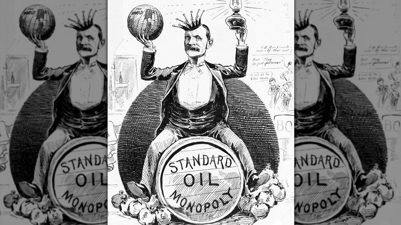 Rockefeller Standard Oil monopoly cartoon 