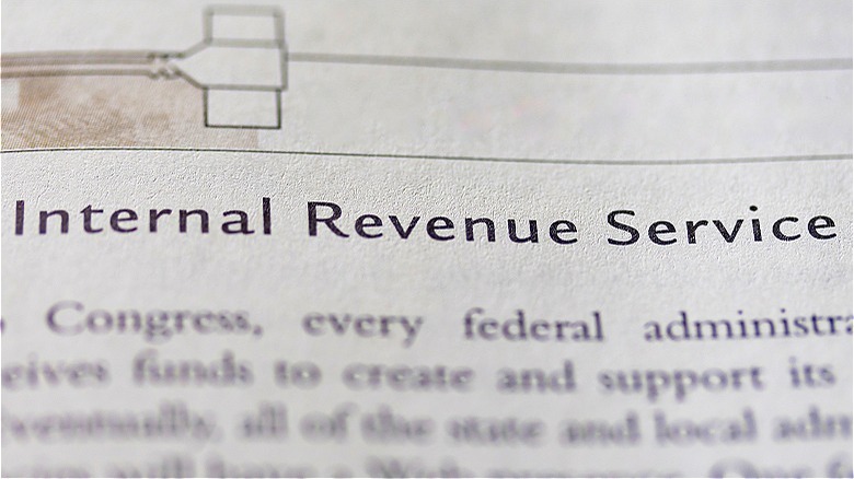 Entry on Internal Revenue Service