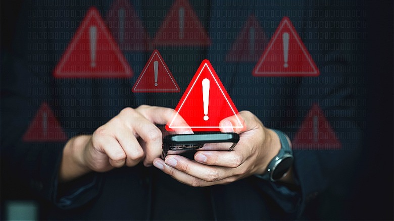 Phone scam alert signal