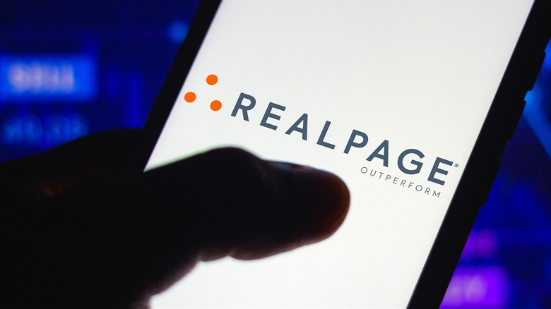 RealPage website open on smartphone