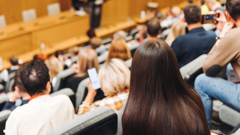 Students in a lecture hall