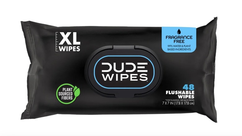 dude wipes package