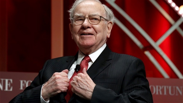 Warren Buffett smiling