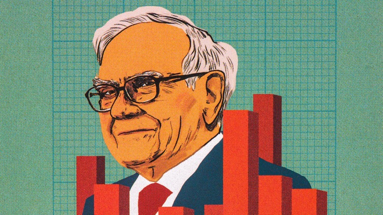 drawing of Warren Buffett