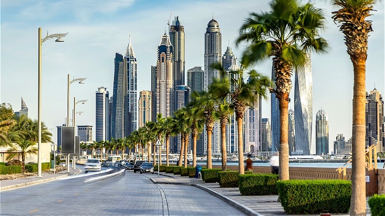 Waterfront promenade in Dubai