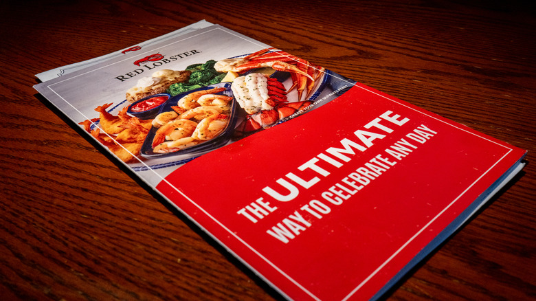 Red Lobster restaurant menu