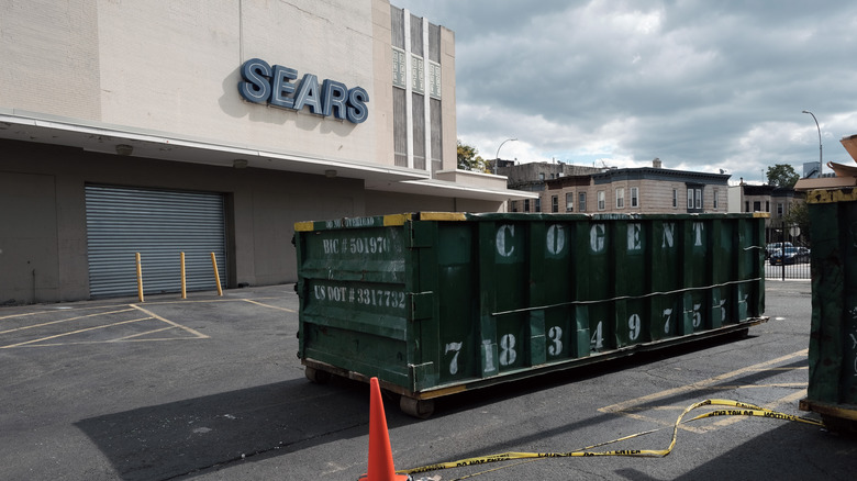 The exterior of a Sears store is seen in the Flatbush neighborhood