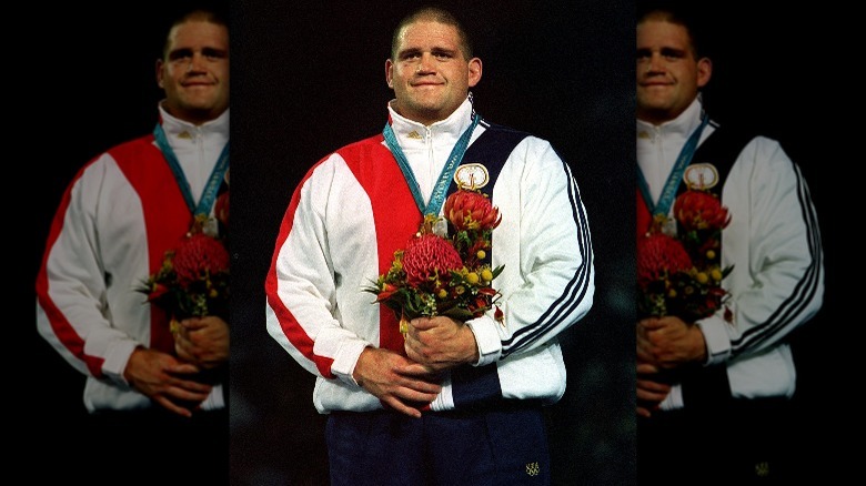 Rulon Gardner on Olympic podium