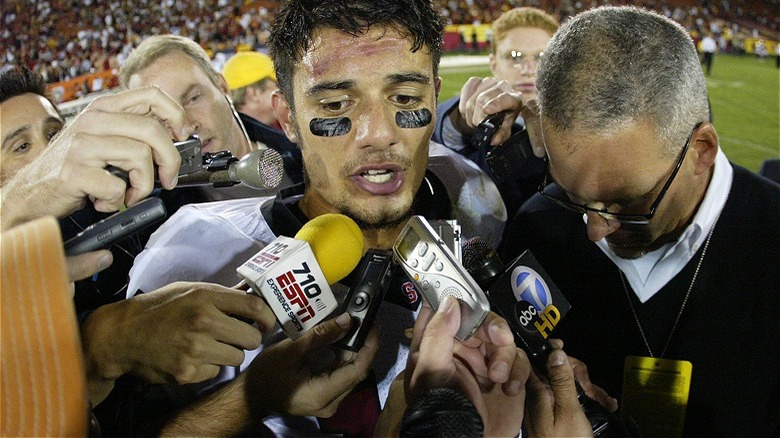 Tavita Pritchard interviewed on field