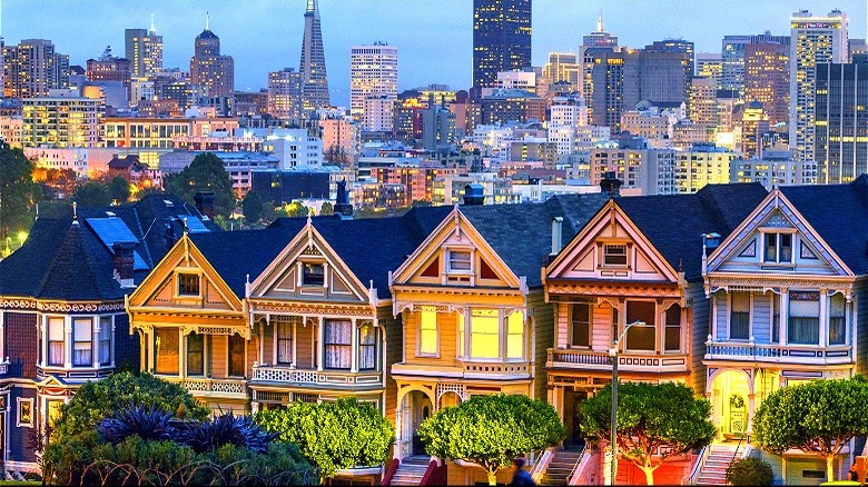 San Francisco's Painted Ladies Row