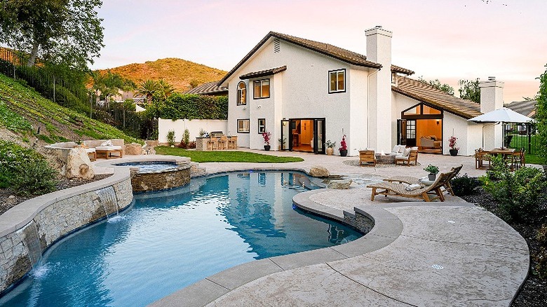 Large home with backyard pool