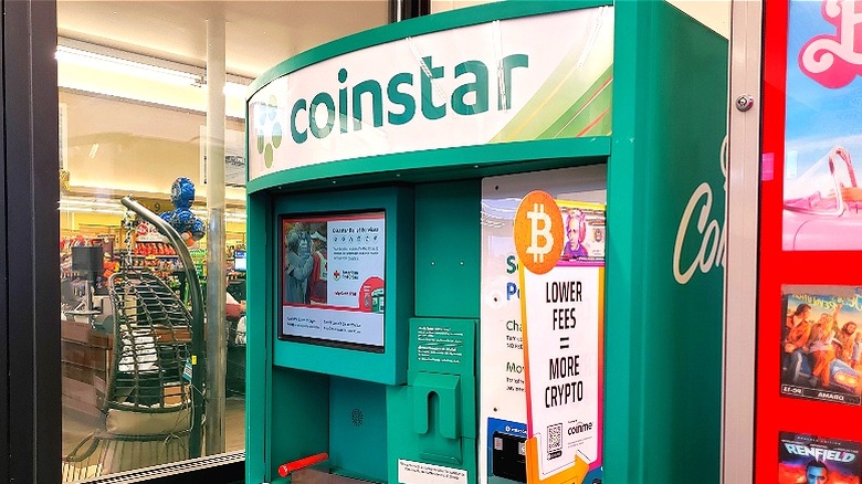 Coinstar change deposit kiosk