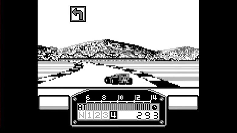 Game Boy F1 racing game