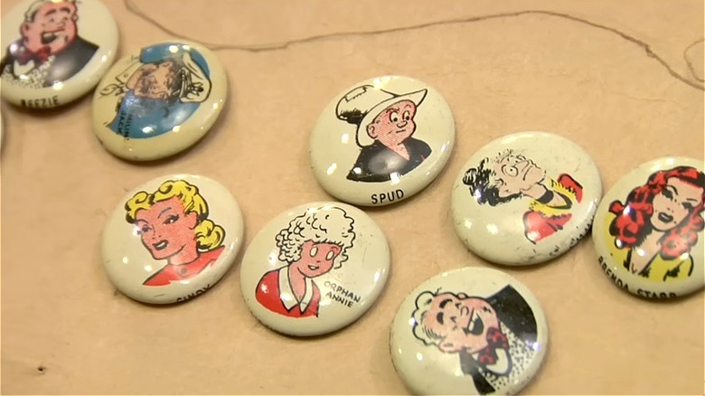 PEP cereal pins buttons