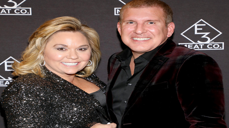 A close-up shot of Todd and Julie Chrisley