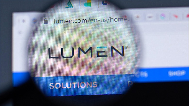 Lumen Technologies logo on computer