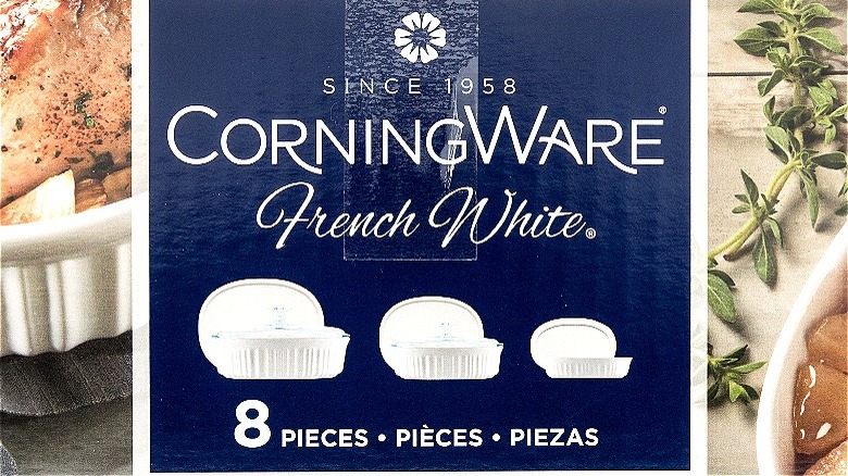 CorningWare label covers two dishes