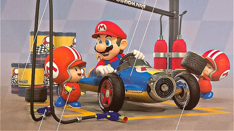 Mario fuels up in MarioKart