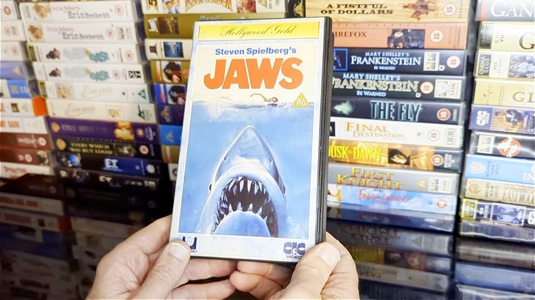 Jaws film VHS tape