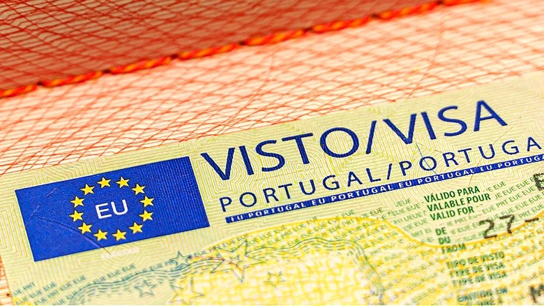 An issued Portugal visa