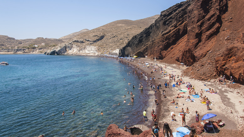 Kokkini beach also known as "the Red beach"