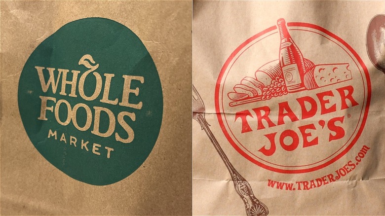 Whole Foods, Trader Joe's logos